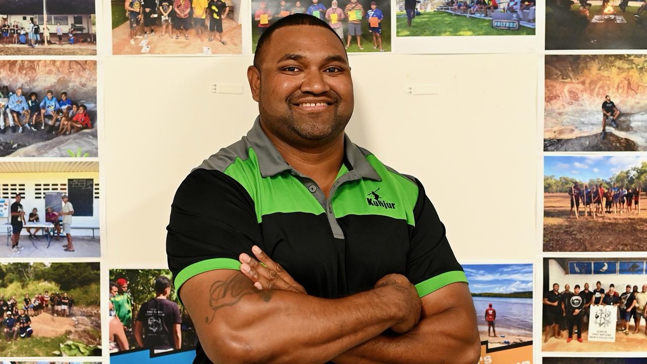 Bernard Sabadi, founder of Kunjur, in NSW Blues jersey