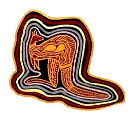 Kangaroo totem artwork